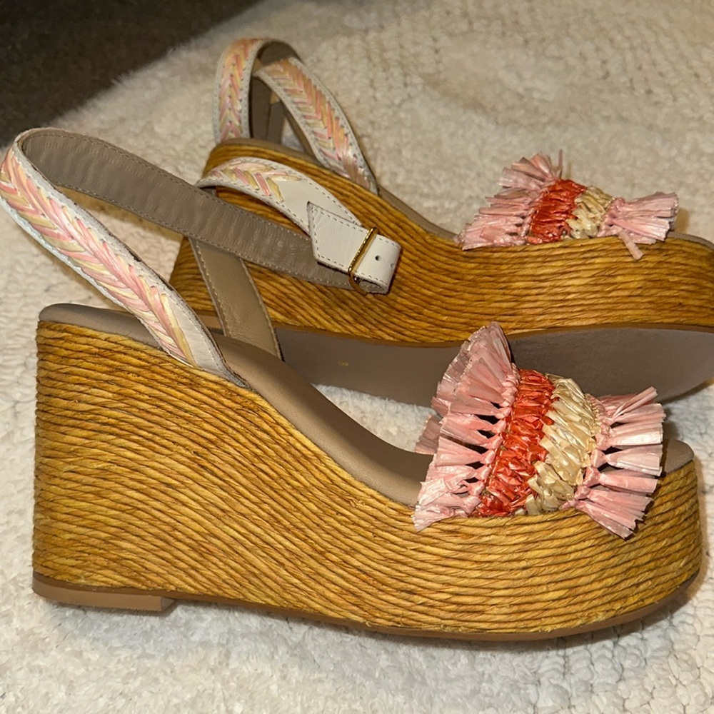 Cute spring/summer wedges!Worn once!